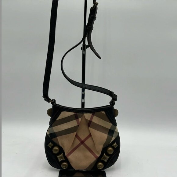 Burberry Studded Alverton Bag - Super Nova Check - Picture 1 of 10